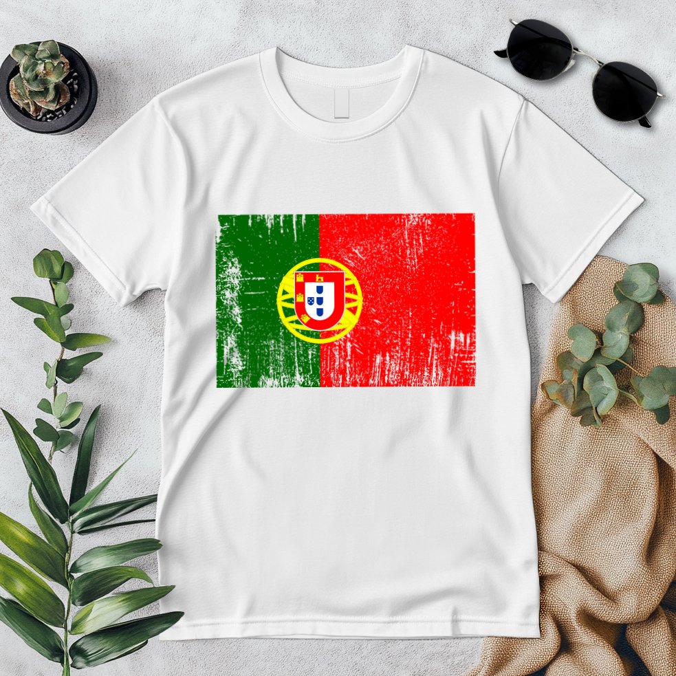 Happy Portugal Day Distressed Portugal Flag Premium T-Shirt