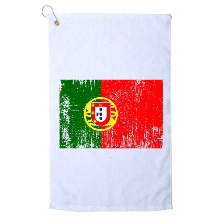 Happy Portugal Day Distressed Portugal Flag Golf Towel