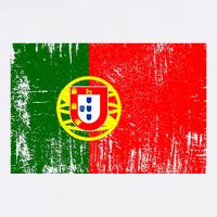 Happy Portugal Day Distressed Portugal Flag Short Acrylic Beanie