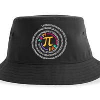 Happy Pi Day 3.14 Mathematic Math Teacher Gift Spiral Pi Day Sustainable Bucket Hat