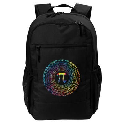 Happy Pi Day Funny Pi Day Spiral Pi Math Tie Dye 3.14 Daily Commute Backpack