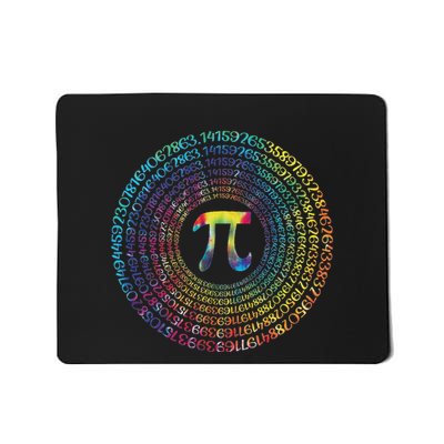 Happy Pi Day Funny Pi Day Spiral Pi Math Tie Dye 3.14 Mousepad