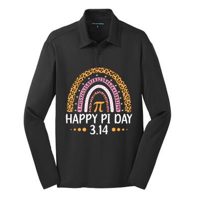 Happy Pi Day Silk Touch Performance Long Sleeve Polo