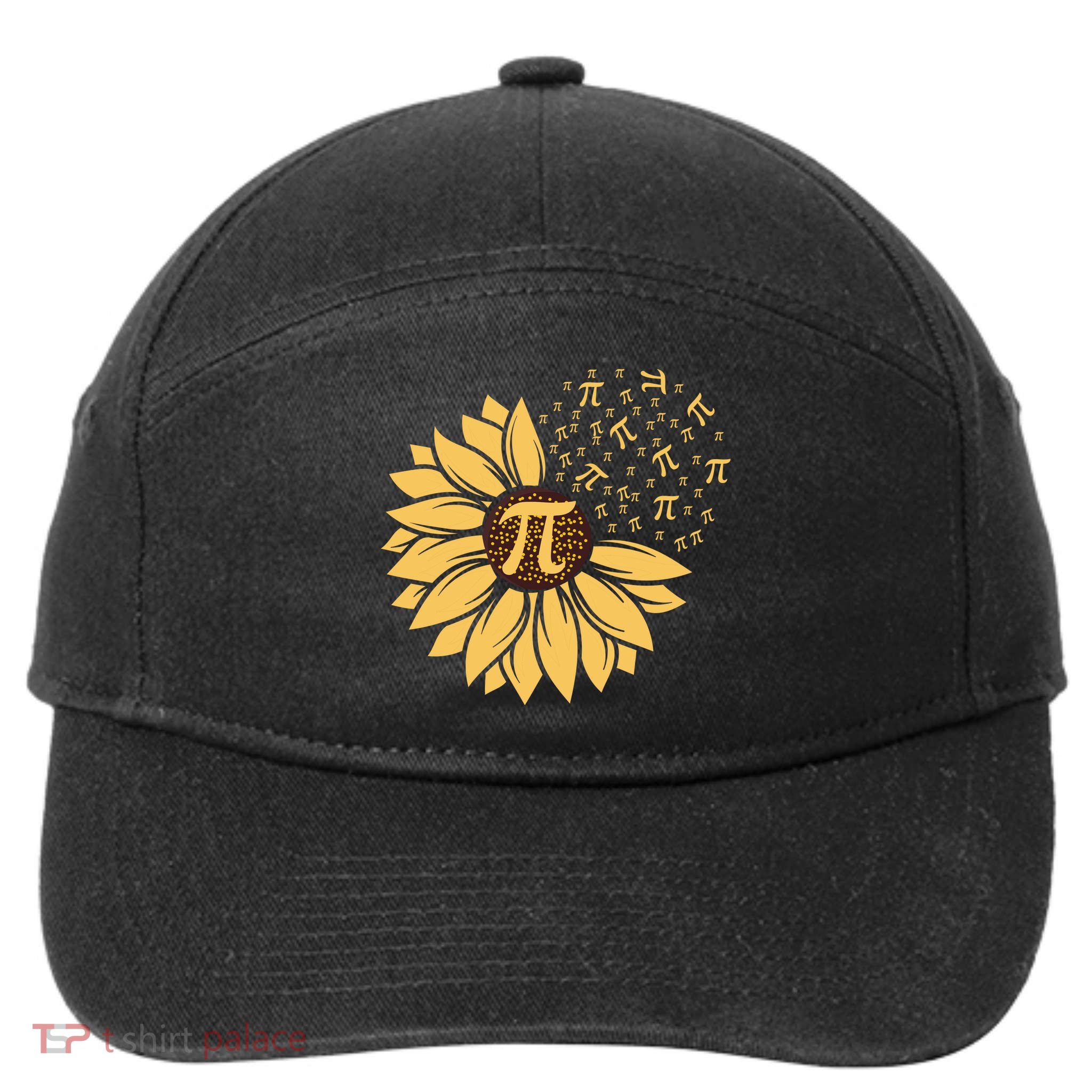 Happy Pi Day Sunflower Lovers 7-Panel Snapback Hat