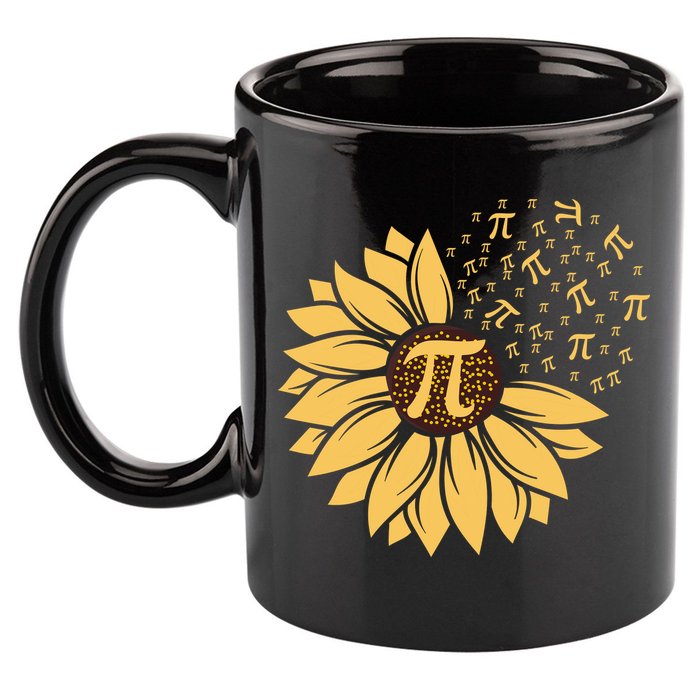 Happy Pi Day Sunflower Lovers 11oz C Handle Ceramic Mug