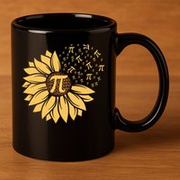 Happy Pi Day Sunflower Lovers 11oz C Handle Ceramic Mug