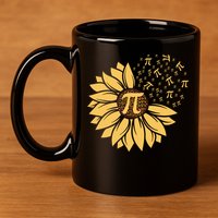 Happy Pi Day Sunflower Lovers 11oz C Handle Ceramic Mug