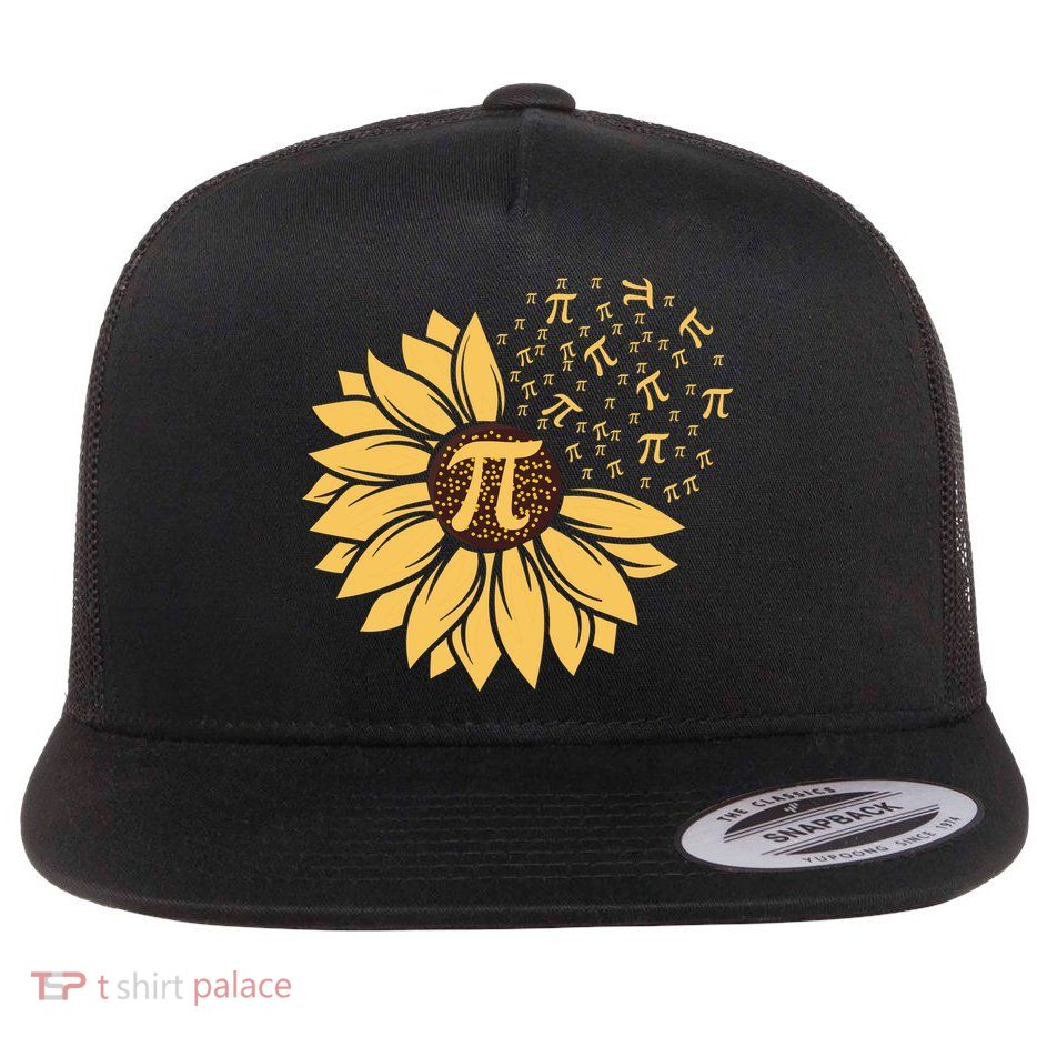 Happy Pi Day Sunflower Lovers Flatbill Hat