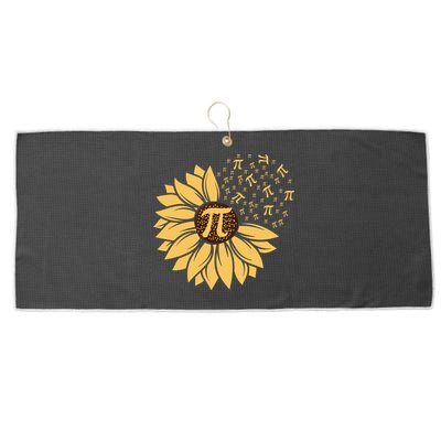 Happy Pi Day Sunflower Lovers Large Microfiber Waffle Golf Towel