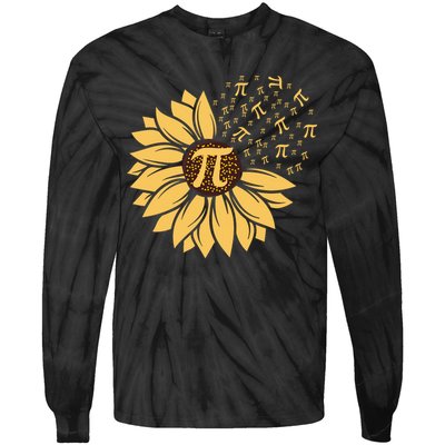 Happy Pi Day Sunflower Lovers Tie-Dye Long Sleeve Shirt