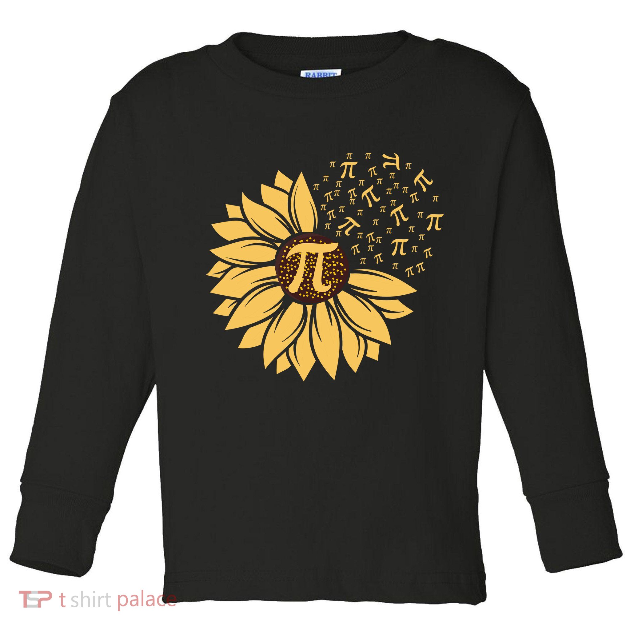 Happy Pi Day Sunflower Lovers Toddler Long Sleeve Shirt