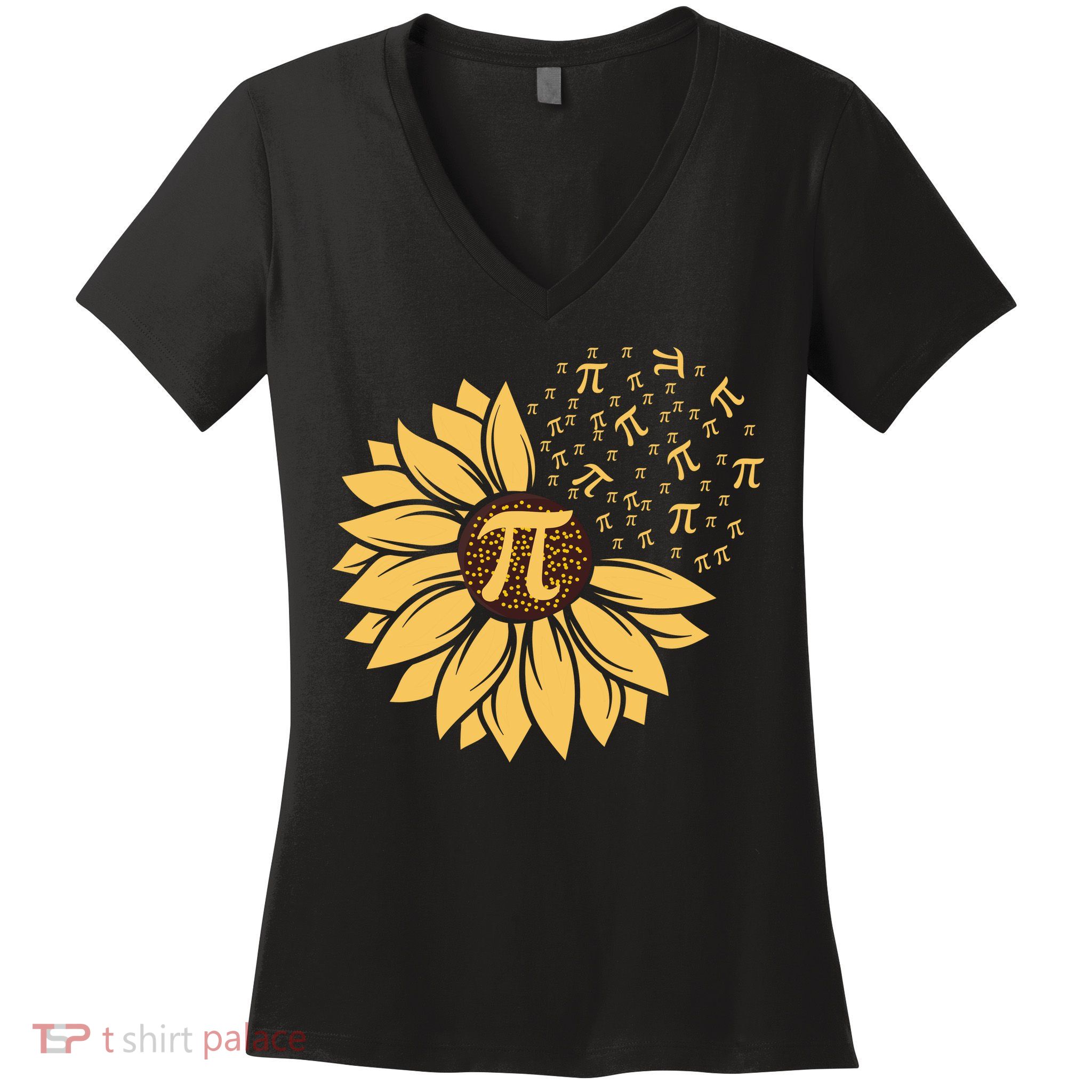 Happy Pi Day Sunflower Lovers Women's V-Neck T-Shirt