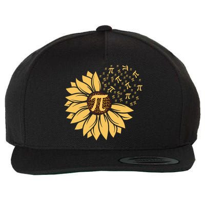 Happy Pi Day Sunflower Lovers Wool Snapback Cap