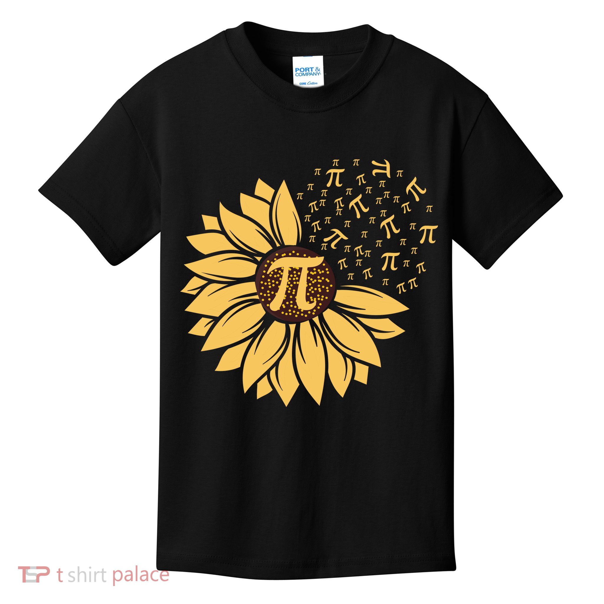 Happy Pi Day Sunflower Lovers Kids T-Shirt