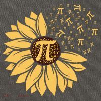 Happy Pi Day Sunflower Lovers Cotton Canvas Backpack
