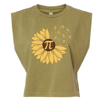 Happy Pi Day Sunflower Lovers Garment-Dyed Women's Muscle Tee