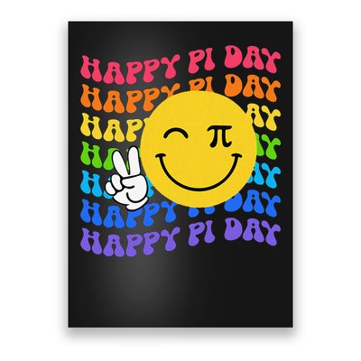 Happy Pi Day Groovy 3 Poster