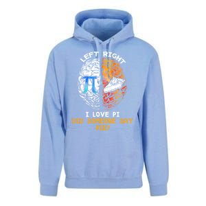 Happy Pi Day Math Left I Love Pi Right Did Someone Say Pie Gift Unisex Surf Hoodie