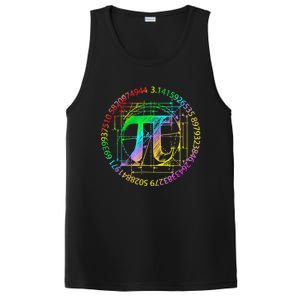 Happy Pi Day Gift 3.14 Pi Mathematic Math Teacher Gift PosiCharge Competitor Tank