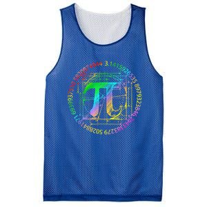 Happy Pi Day Gift 3.14 Pi Mathematic Math Teacher Gift Mesh Reversible Basketball Jersey Tank