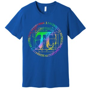 Happy Pi Day Gift 3.14 Pi Mathematic Math Teacher Gift Premium T-Shirt