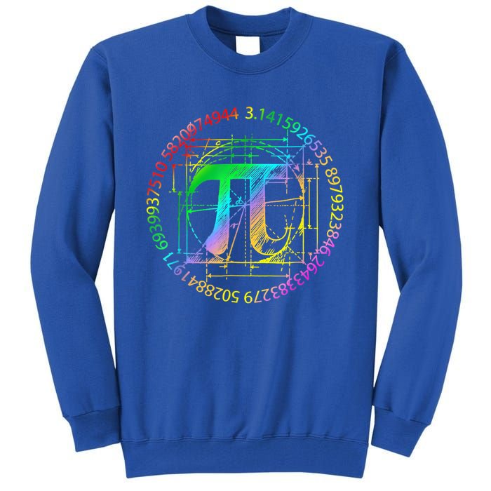 Happy Pi Day Gift 3.14 Pi Mathematic Math Teacher Gift Tall Sweatshirt