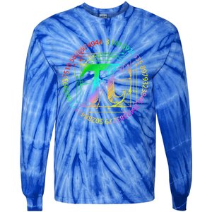 Happy Pi Day Gift 3.14 Pi Mathematic Math Teacher Gift Tie-Dye Long Sleeve Shirt