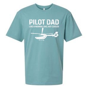 Helicopter Pilot Dad Like A Normal Dad Only Cooler Gift Sueded Cloud Jersey T-Shirt