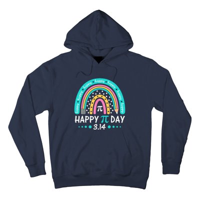 Happy Pi Day Mathematic Math Teacher Gift Rainbow Hoodie