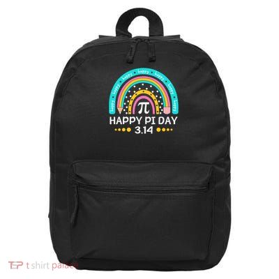 Happy Pi Day Mathematic Math Teacher Art For Men Women Kids 16 in Basic Backpack