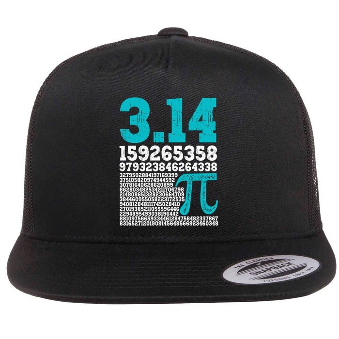 Happy Pi Day 3 14 Math Numbers Funny Mathematics Teacher Meaningful Gift Flat Bill Trucker Hat