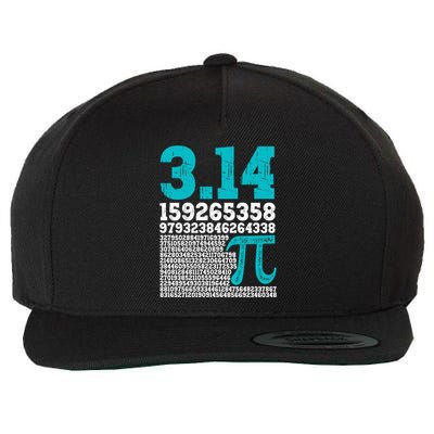 Happy Pi Day 3 14 Math Numbers Funny Mathematics Teacher Meaningful Gift Wool Snapback Cap