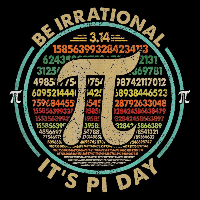 Happy Pi Day 3.14 Be Irrational ItS Pi Day Math Teacher 16 in Basic Backpack