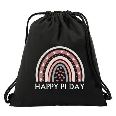 Happy Pi Day Geeky Math Nerdy Teacher Funny Pi Day Meaningful Gift Drawstring Bag