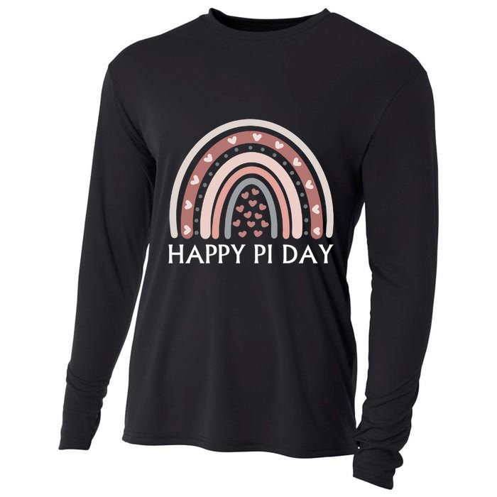Happy Pi Day Geeky Math Nerdy Teacher Funny Pi Day Meaningful Gift Cooling Performance Long Sleeve Crew