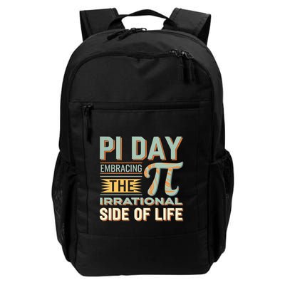 Happy Pi Day Math Teacher Mathematics Irrational Pi Symbol Gift Daily Commute Backpack