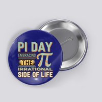 Happy Pi Day Math Teacher Mathematics Irrational Pi Symbol Gift Button