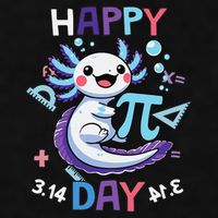 Happy Pi Day Funny Axolotl Questions Math Lovers Ladies PosiCharge Tri-Blend Wicking Tank