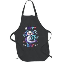 Happy Pi Day Funny Axolotl Questions Math Lovers Full-Length Apron With Pockets