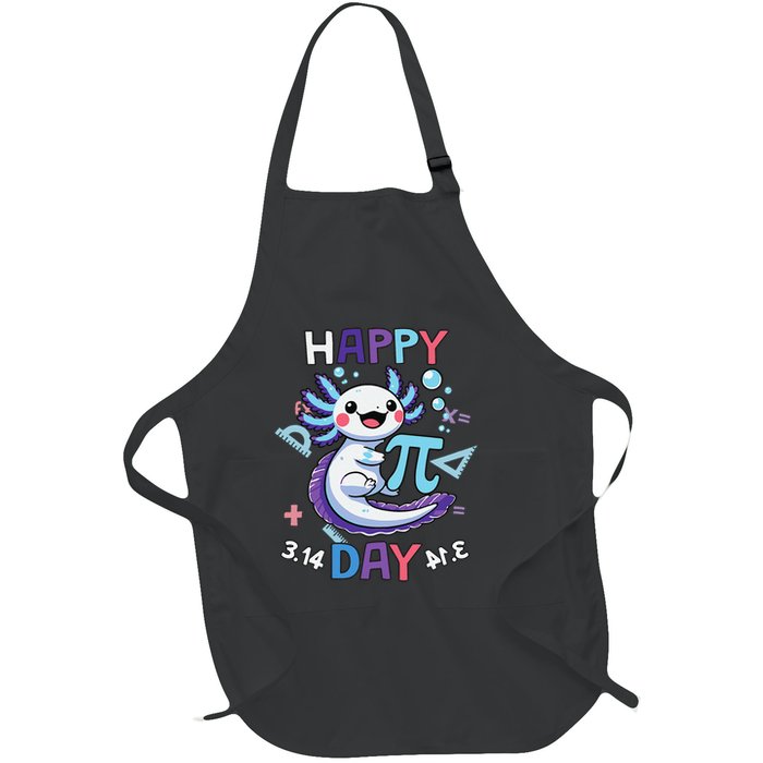 Happy Pi Day Funny Axolotl Questions Math Lovers Full-Length Apron With Pockets