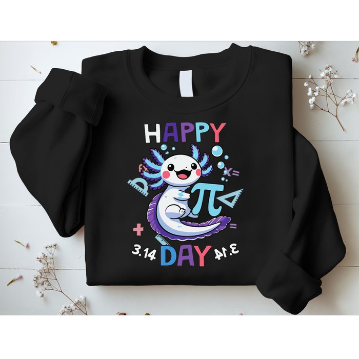 Happy Pi Day Funny Axolotl Questions Math Lovers Sweatshirt