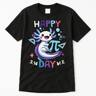 Happy Pi Day Funny Axolotl Questions Math Lovers Tall T-Shirt