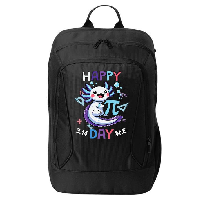 Happy Pi Day Funny Axolotl Questions Math Lovers City Backpack