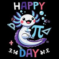 Happy Pi Day Funny Axolotl Questions Math Lovers Daily Commute Backpack
