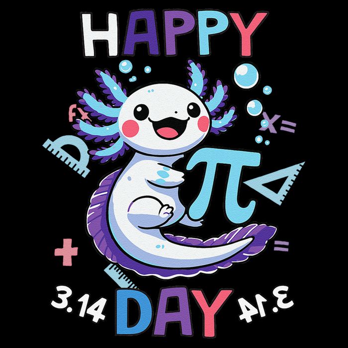 Happy Pi Day Funny Axolotl Questions Math Lovers Daily Commute Backpack