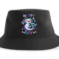 Happy Pi Day Funny Axolotl Questions Math Lovers Sustainable Bucket Hat