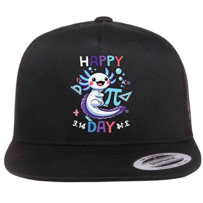 Happy Pi Day Funny Axolotl Questions Math Lovers Flatbill Hat