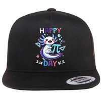 Happy Pi Day Funny Axolotl Questions Math Lovers Flatbill Hat