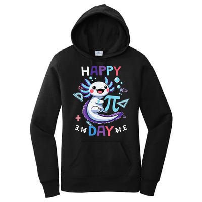 Happy Pi Day Funny Axolotl Questions Math Lovers Women's Pullover Hoodie