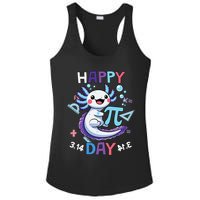 Happy Pi Day Funny Axolotl Questions Math Lovers Ladies PosiCharge Competitor Racerback Tank